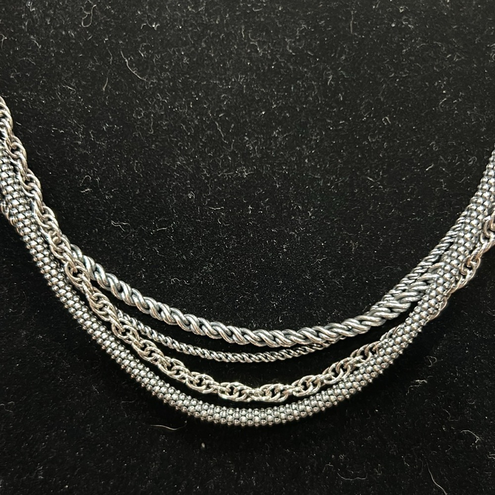 Silpada Sterling Silver 4 Strand Nexklace - Picture 2 of 3